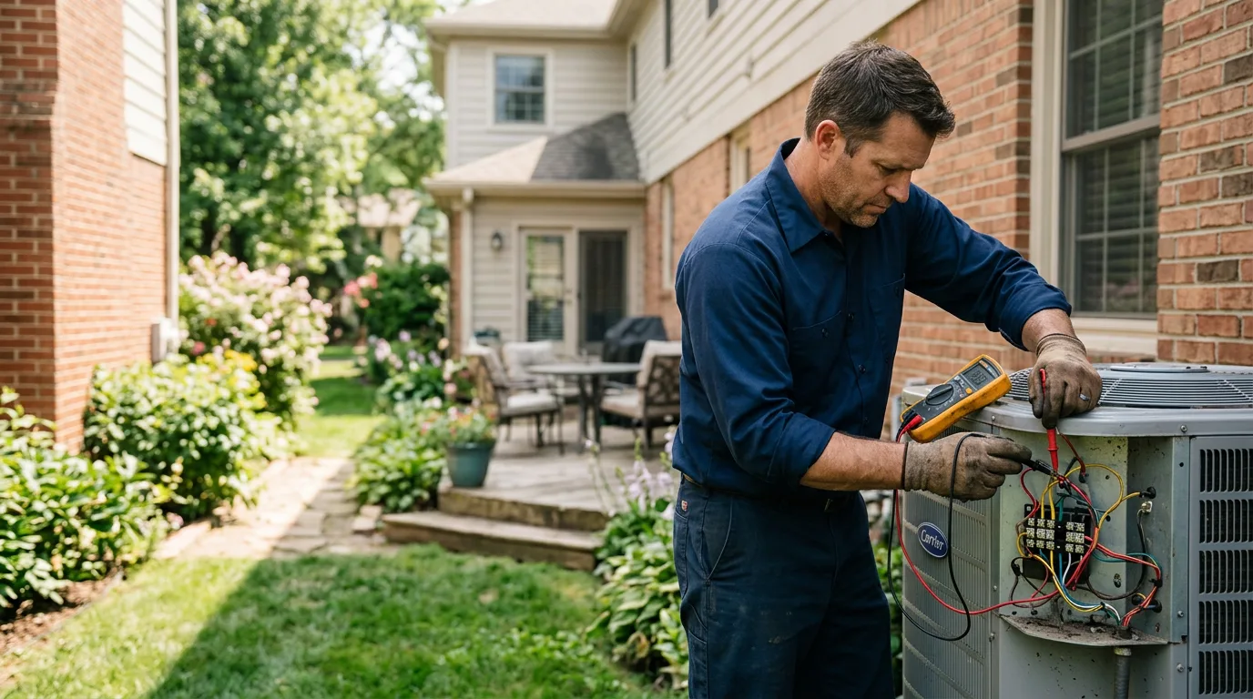 HVAC technician working near Bolivar, NY